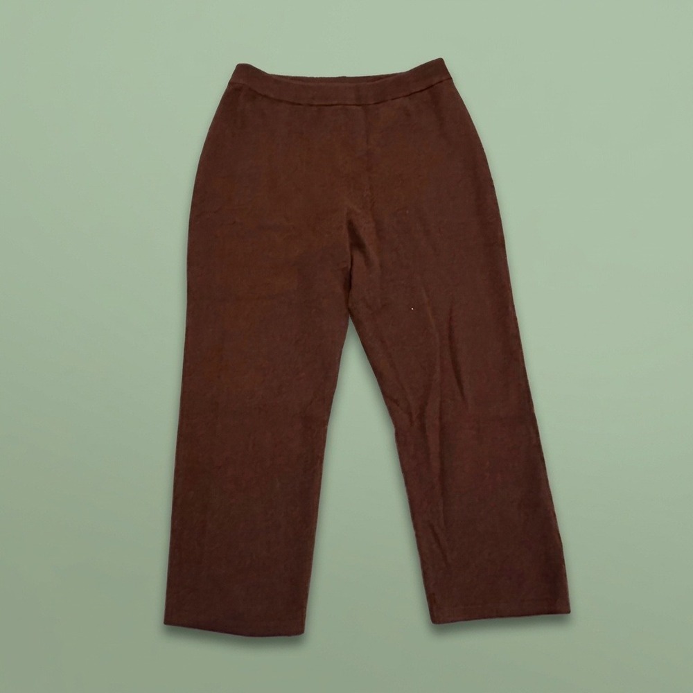 NAADAM 100% Cashmere Knit Pants Brown Chocolate Women's Size 31" Waist Lounge